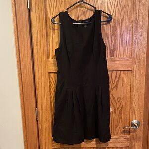 White House Black Market Black Mini Dress Size 12 NWOT